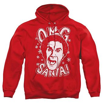 Elf Omg Santa Adult Pull Over Hoodie