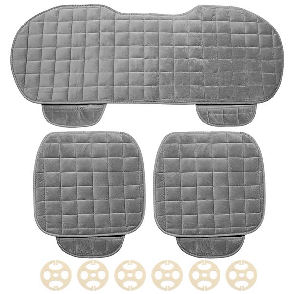 Front Rear Car Seat Cover Breathable Plush Pad Chair Cushion Set Universal