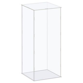 Display Case Box Acrylic Box Dustproof Protection Showcase 6.3x6.3x16.1inch