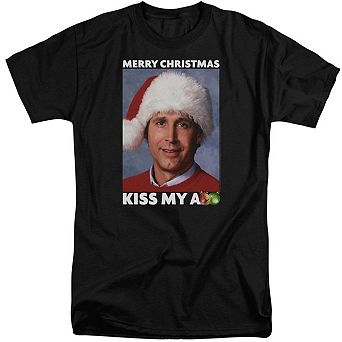 Christmas Vacation Merry Kiss Short Sleeve Adult Tall T-shirt