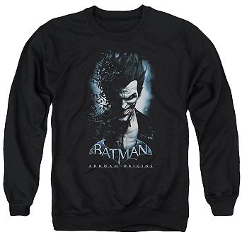 Batman Arkham Origins Joker Adult Crewneck Sweatshirt