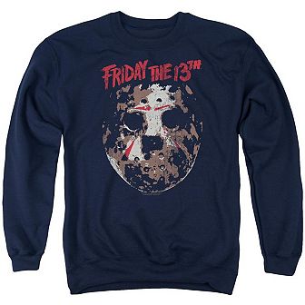 Friday The 13th Rough Mask Adult Crewneck Sweatshirt