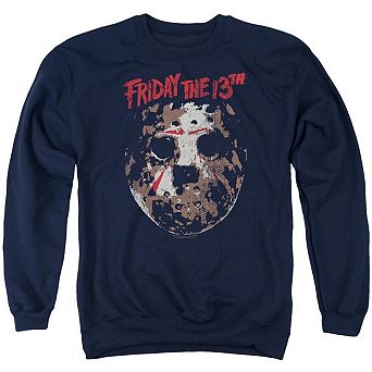 Friday The 13th Rough Mask Adult Crewneck Sweatshirt