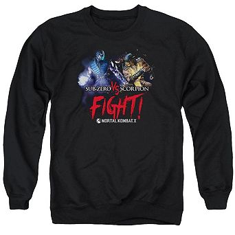 Mortal Kombat X Fight Adult Crewneck Sweatshirt