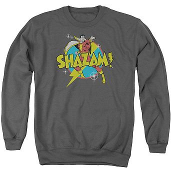 Dc Comics Shazam Power Bolt Adult Crewneck Sweatshirt