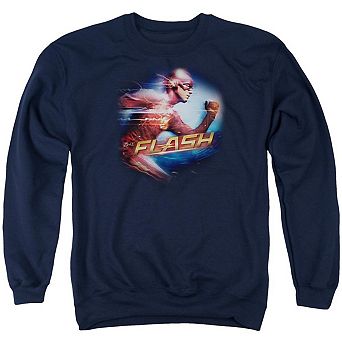 The Flash Fastest Man Adult Crewneck Sweatshirt