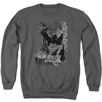 Batman The Knight Life Adult Crewneck Sweatshirt