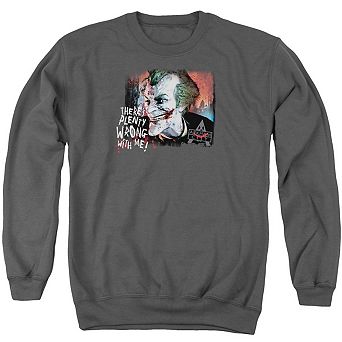 Batman Arkham City Plenty Wrong Adult Crewneck Sweatshirt