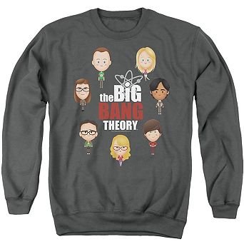 Big Bang Theory Emojis Adult Crewneck Sweatshirt