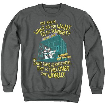 Pinky And The Brain The World Adult Crewneck Sweatshirt