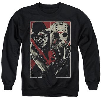 Freddy Vs Jason Vs Adult Crewneck Sweatshirt
