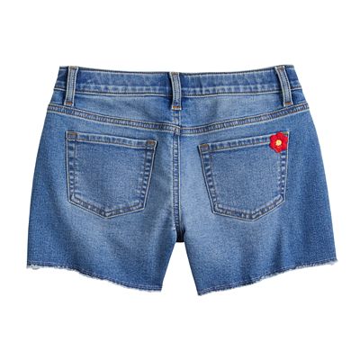Girls 6 20 SO Mid Rise Midi Jean Shorts in Regular Plus Size