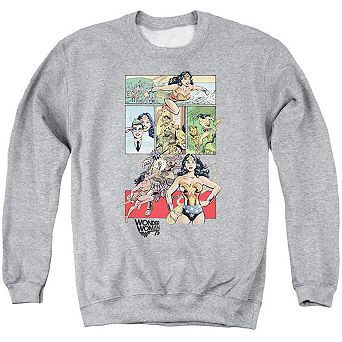 Wonder Woman75 Comic Page Adult Crewneck Sweatshirt