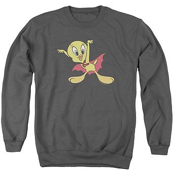 Looney Tunes Vampire Tweety Adult Crewneck Sweatshirt