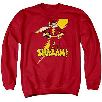 Dc Comics Shazam Shazam Adult Crewneck Sweatshirt