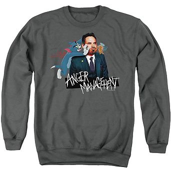Tom And Jerry Movie Anger Management Adult Crewneck Sweatshirt