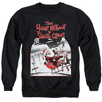 The Year Without A Santa Claus Santa Poster Adult Crewneck Sweatshirt