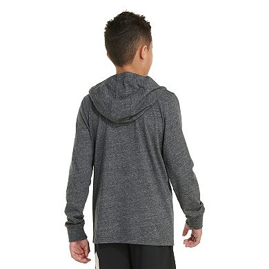 Boys 8-20 adidas Long Sleeve Hooded T-Shirt in Regular & Plus Size