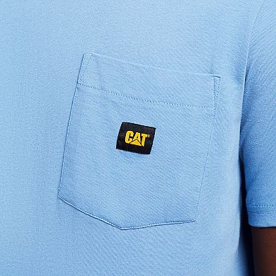 Men's Caterpillar Cat Logo Pocket Tee