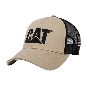 Men's Caterpillar Cat Logo Flag Hat