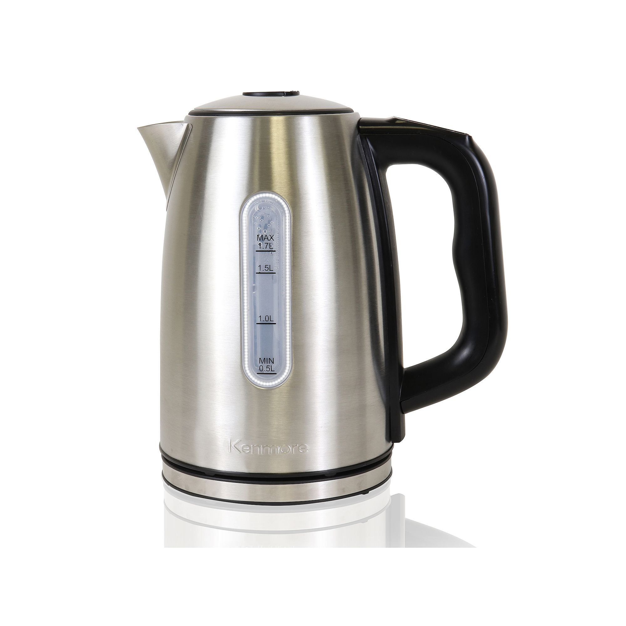 Kenmore 1.7L Cordless Electric Tea Kettle with 6 Temperature Pre-Sets, None