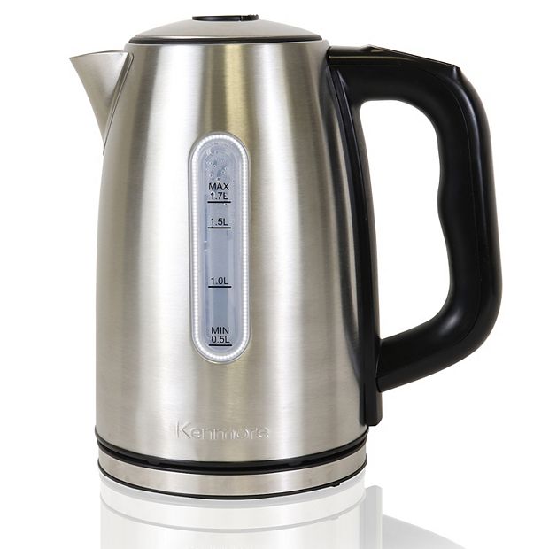 Kenmore 1.7L Cordless Electric Tea Kettle with 6 Temperature Pre-Sets