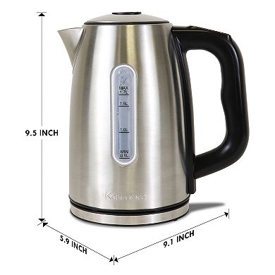 Kenmore 1.7L Cordless Electric Tea Kettle with 6 Temperature Pre-Sets