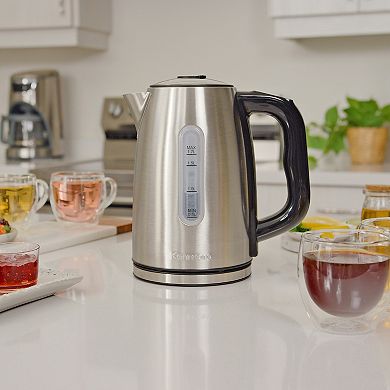 Kenmore 1.7L Cordless Electric Tea Kettle with 6 Temperature Pre-Sets
