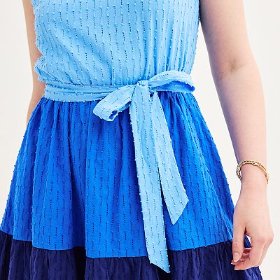 erin say yes to the dress blue dress Judy Striped Knit Dress  Draper James