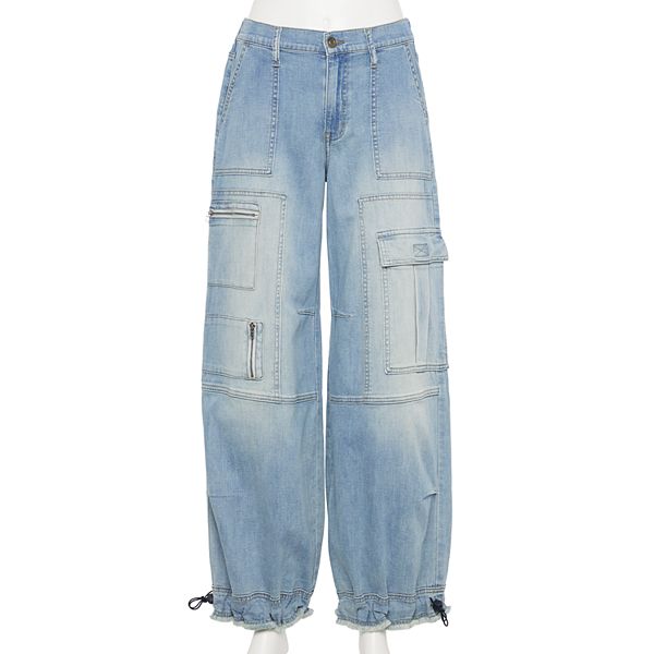 【KOOLOSET】Premium Parachute Banding Denim KOOLOSET】Premium Parachute Banding Denim