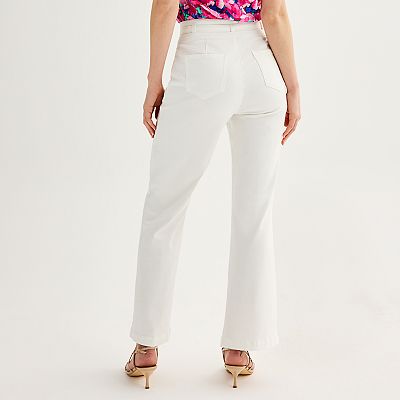 Women's Draper James Pleated High Rise Tie Belt Wide Leg Pants