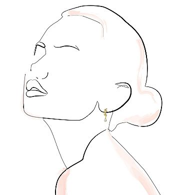 LC Lauren Conrad Two-Tone Crystal Vine Drop Earrings