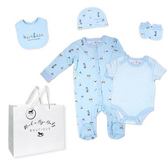Baby Boys Little Toy Box Layette, 5 pc Set