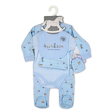 Baby Boys Little Toy Box Layette, 5 Piece Set
