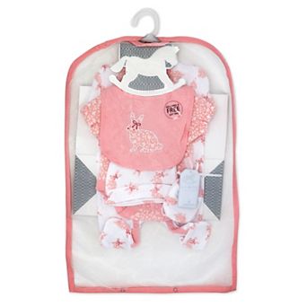 Baby Girls Floral Bunny Layette, 5 pc Set