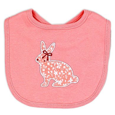 Baby Girls Floral Bunny Layette, 5 Piece Set