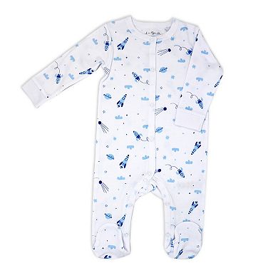 Baby Boys Rocket Ships Layette, 5 Piece Set