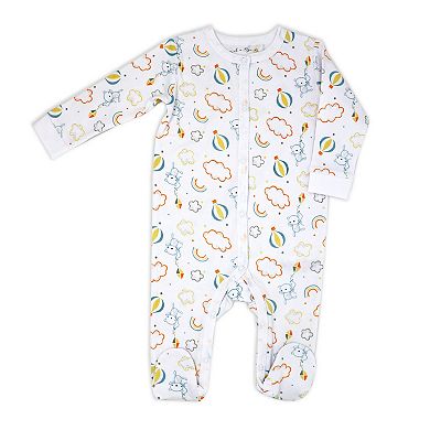Baby Boys and Girls Rainbows and Balloons Layette, 5 Piece Set