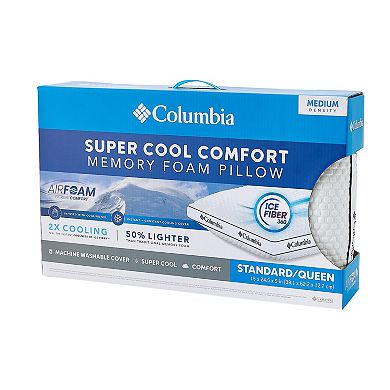 Columbia Super Cool Comfort Memory Foam Pillow