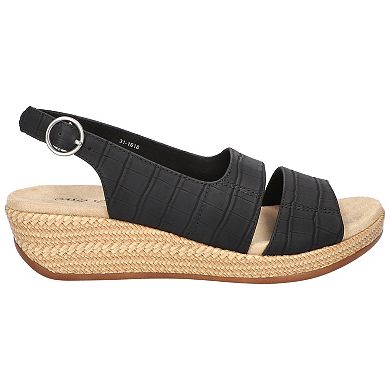 Easy Street Gannett Women's Slingback Wedge Sandals