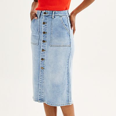 Denim pencil skirt at kohl's hotsell