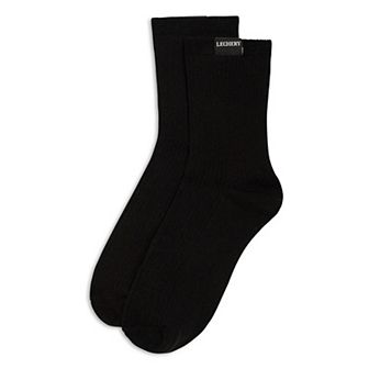 Unisex LECHERY® Classic Cotton Blend Woven Tab Crew Socks