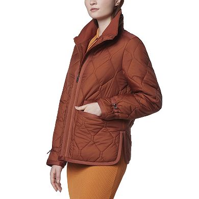 Women's Andrew Marc Marc New York Quilted Side Vent Jacket