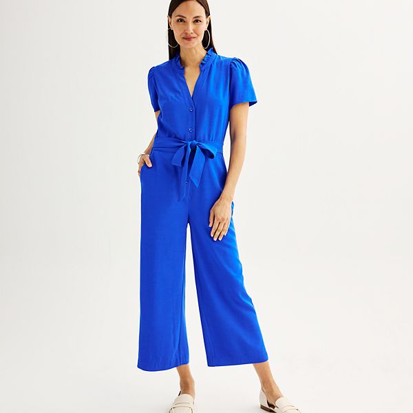 Nine west black jumpsuit top