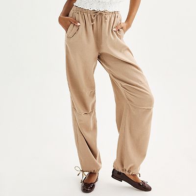 Wide Leg Kohls Khaki Pants Juniors Juniors' Vanilla Star Linen