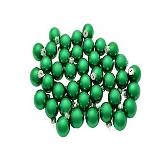 40 ct Shiny Glass Christmas Ball Ornaments