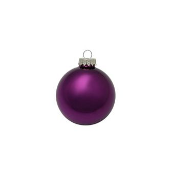 8 ct Shiny Glass Christmas Ball Ornaments
