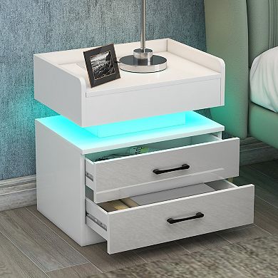 Merax Square Nightstand，End Table