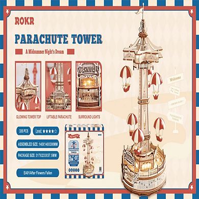 DIY 3D Electro Mechanical Puzzle - Parachute Tower 184Pcs