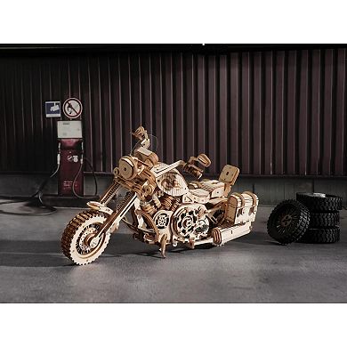 DIY 3D Moving Gears Puzzle - Motorcycle Cruiser - 420pcs